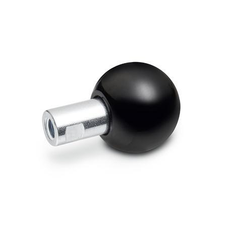 Otto Ganter Revolving Ball Knob Shaft Steel, GN 319.2